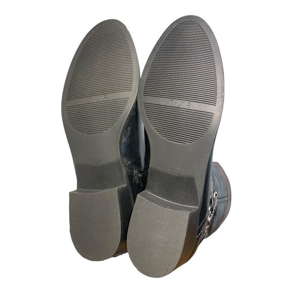 Unisa Women's Tereza Black and Brown Western Boots 10 - Picture 9 of 10